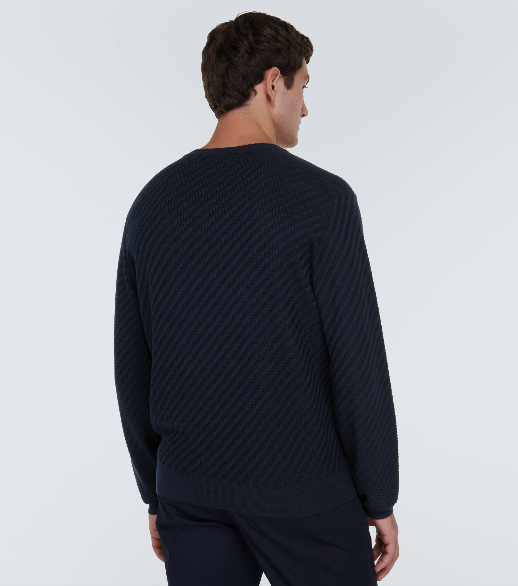 Cotton, silk, and cashmere sweater - 4
