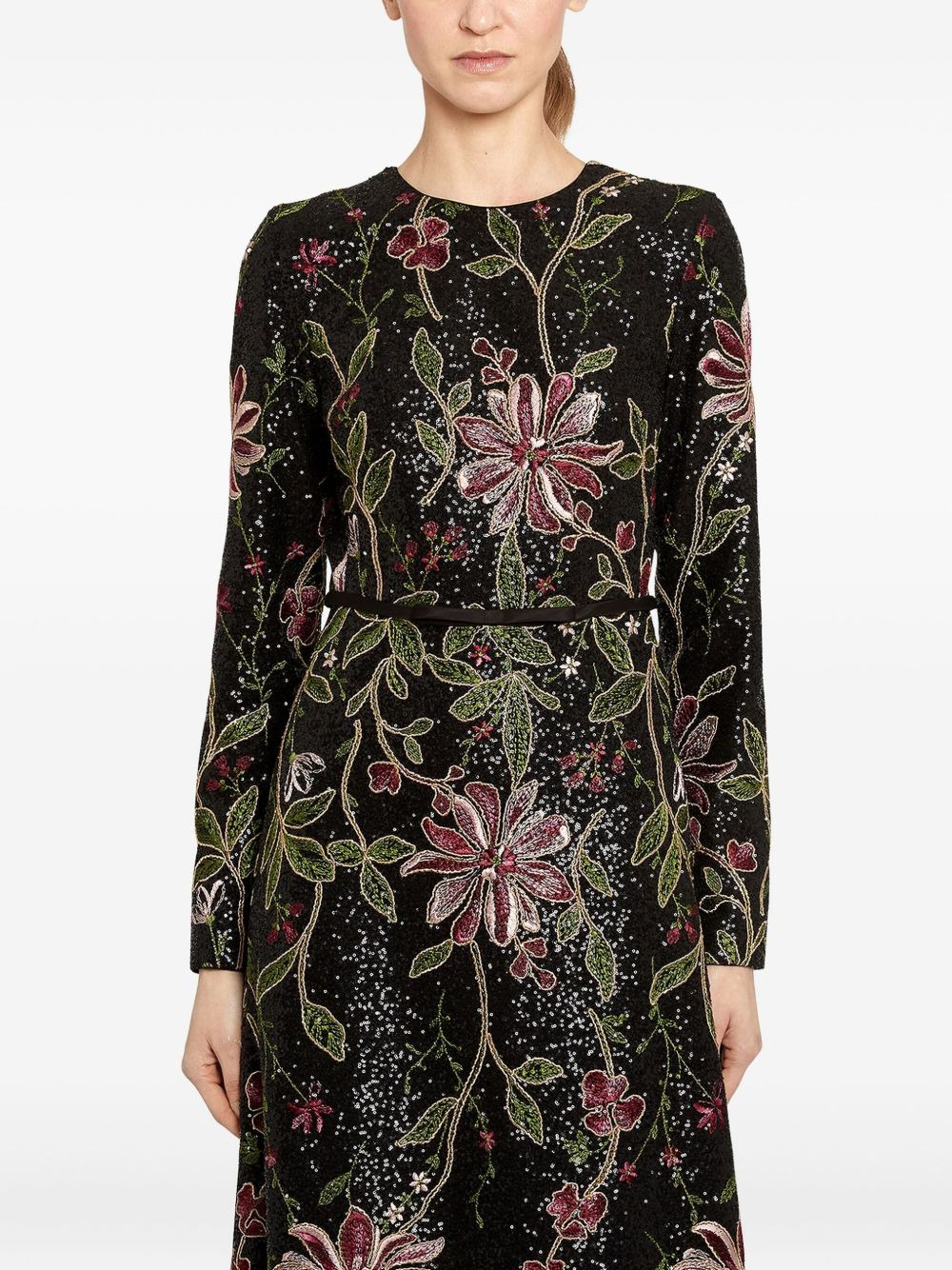 sequin-embellishment maxi dress - 5