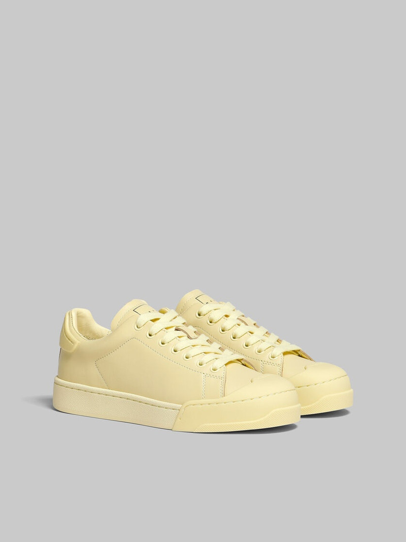 DADA BUMPER SNEAKER IN YELLOW LEATHER 2