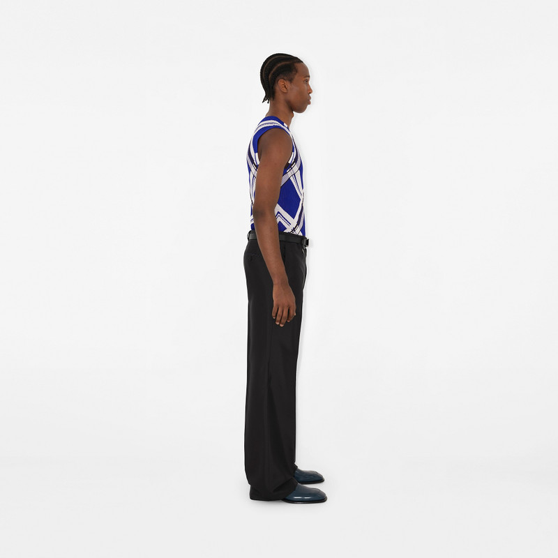 Check Silk Tank Top 3