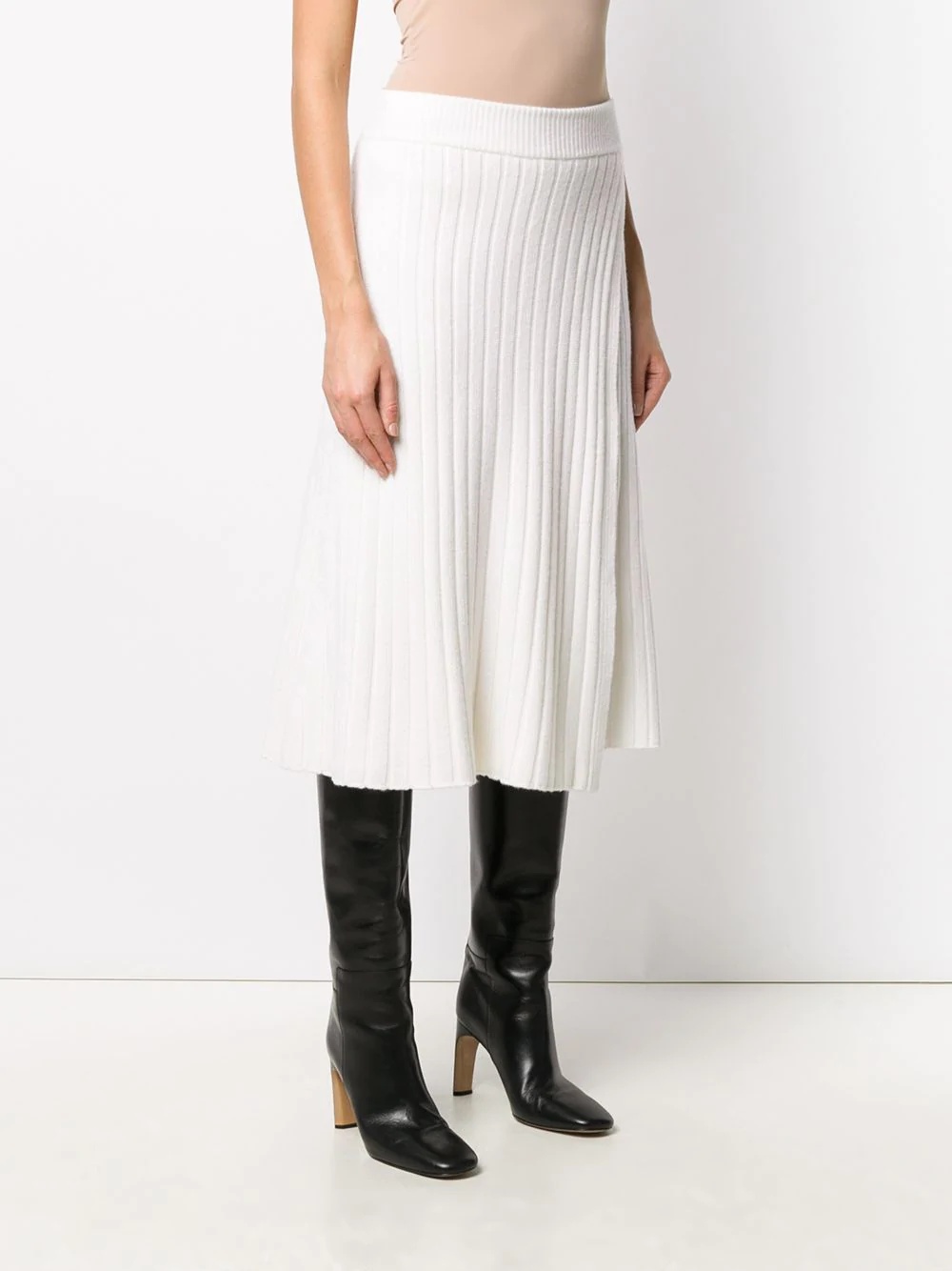 Fully Fashioned ribbed-knit skirt - 3