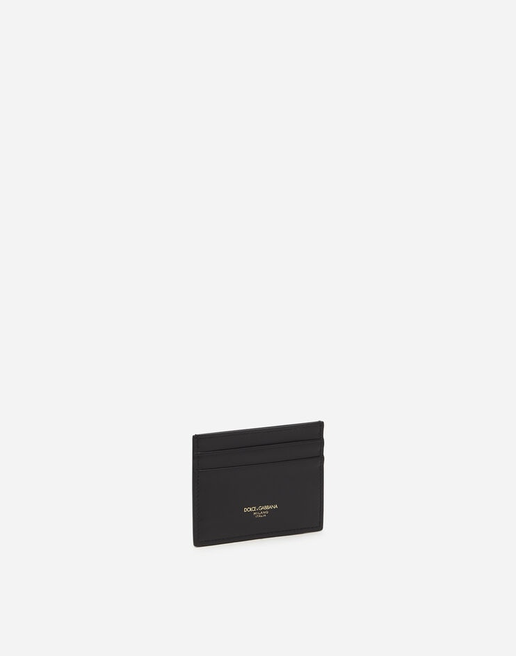 Calfskin credit card holder with heat-pressed logo - 2