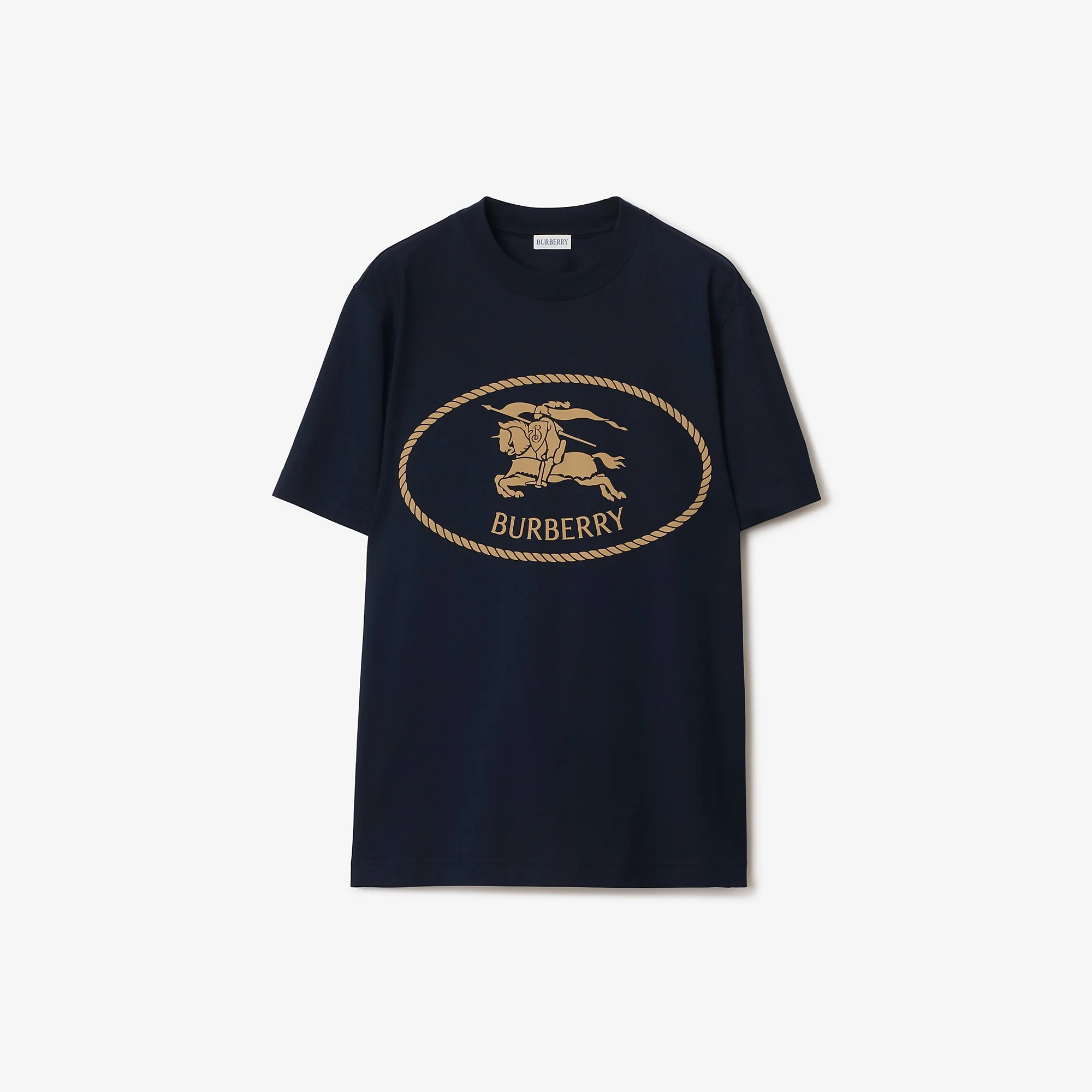 Knight Stamp Cotton T-shirt - 1