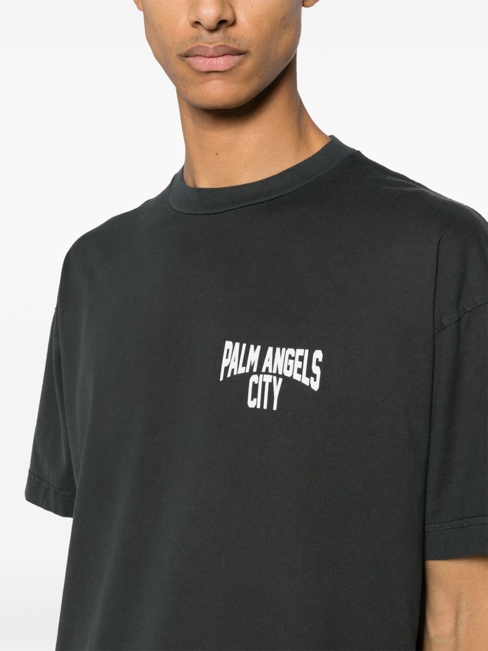 City washed-effect T-shirt - 5