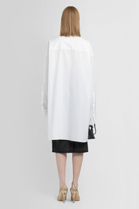 ワンピース MAISON MARGIELA Woman Dress White S51DT0014S43001 100 White Maison Margiela cotton-poplin Mini Shirtdress | White | FARFETCH