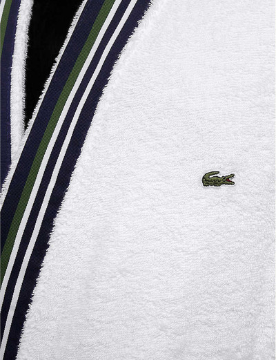 LACOSTE Club self-tie organic cotton dressing gown outlook