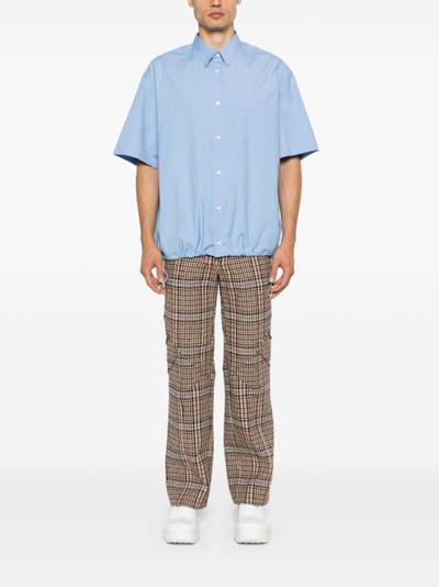 Comme des Garçons Homme drawstring-hem cotton shirt outlook