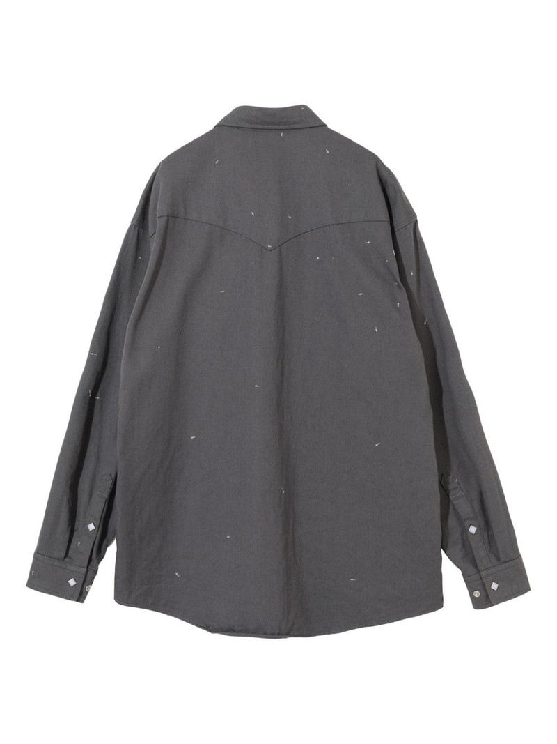 UNDERCOVER cross-print shirt outlook