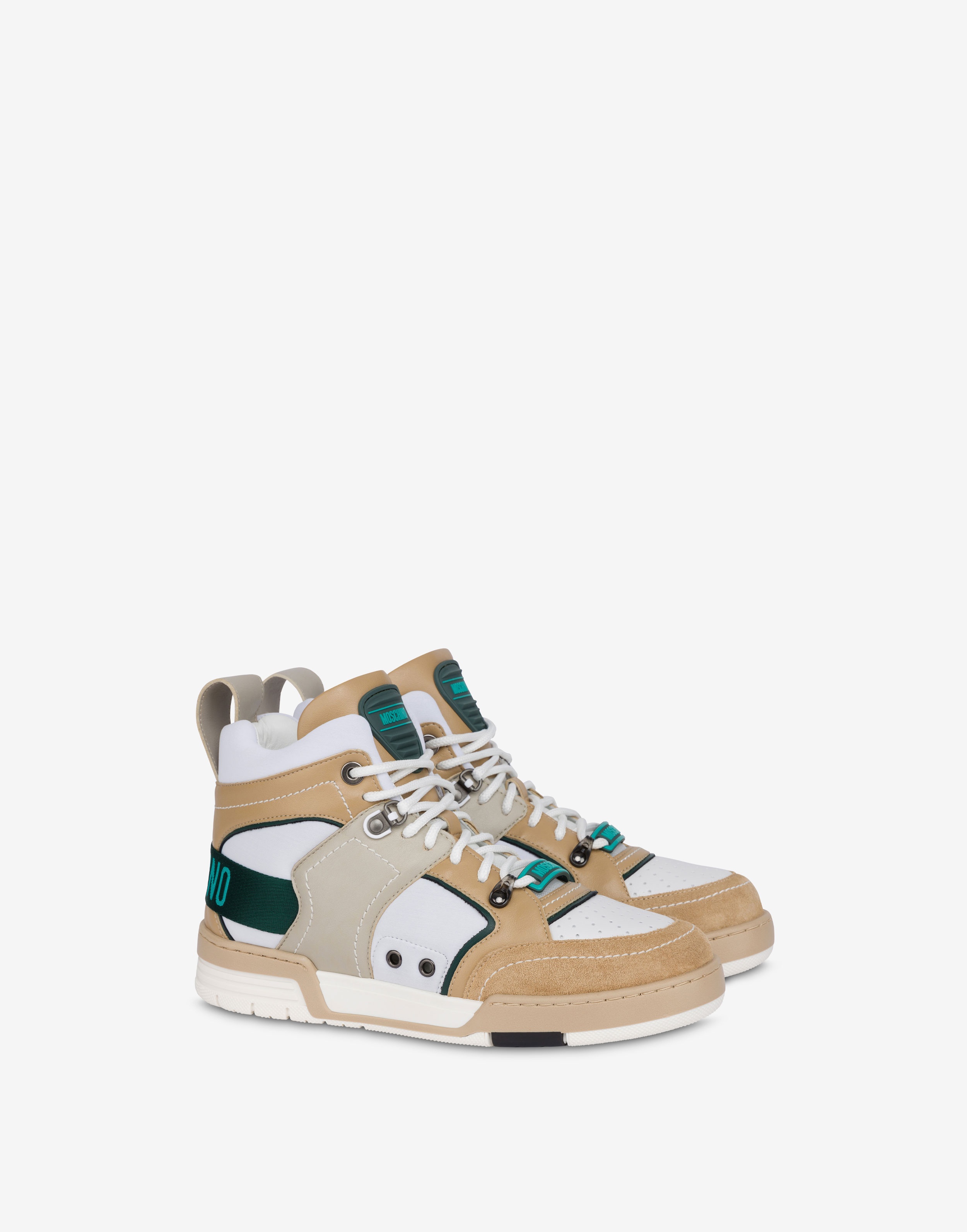 STREETBALL CALFSKIN HIGH-TOP SNEAKERS - 1