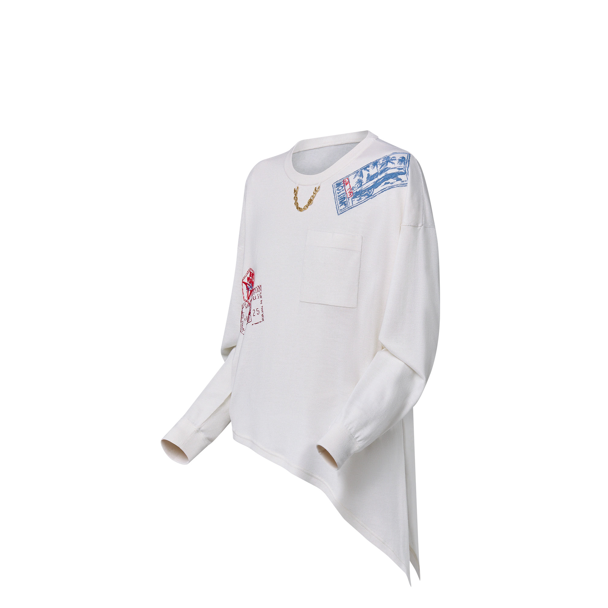 Travel Stamp Long-Sleeved Top - 2