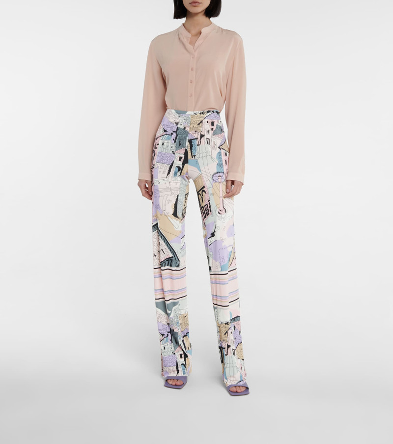 PUCCI Printed high-rise straight jersey pants outlook