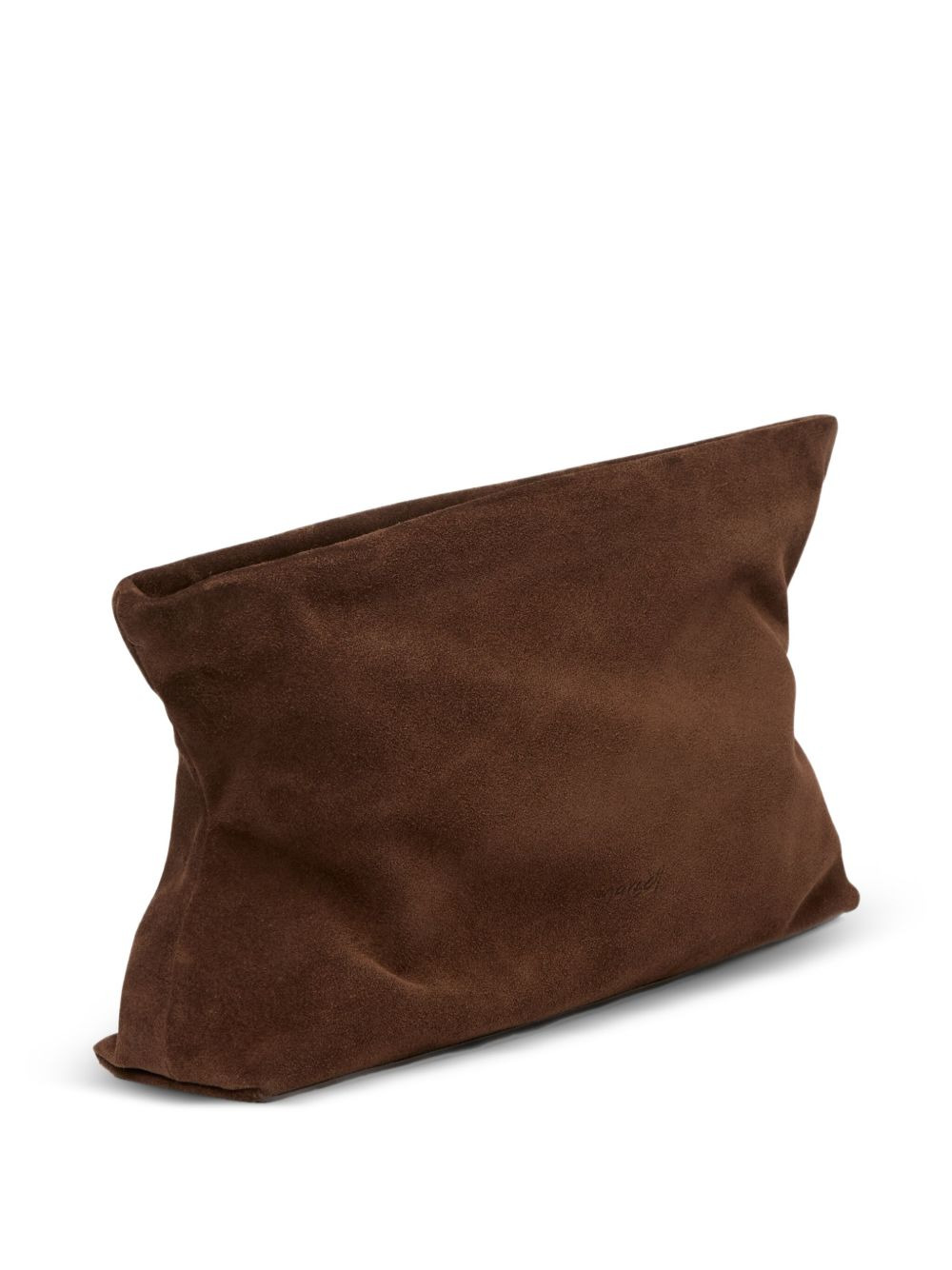 suede clutch bag - 3