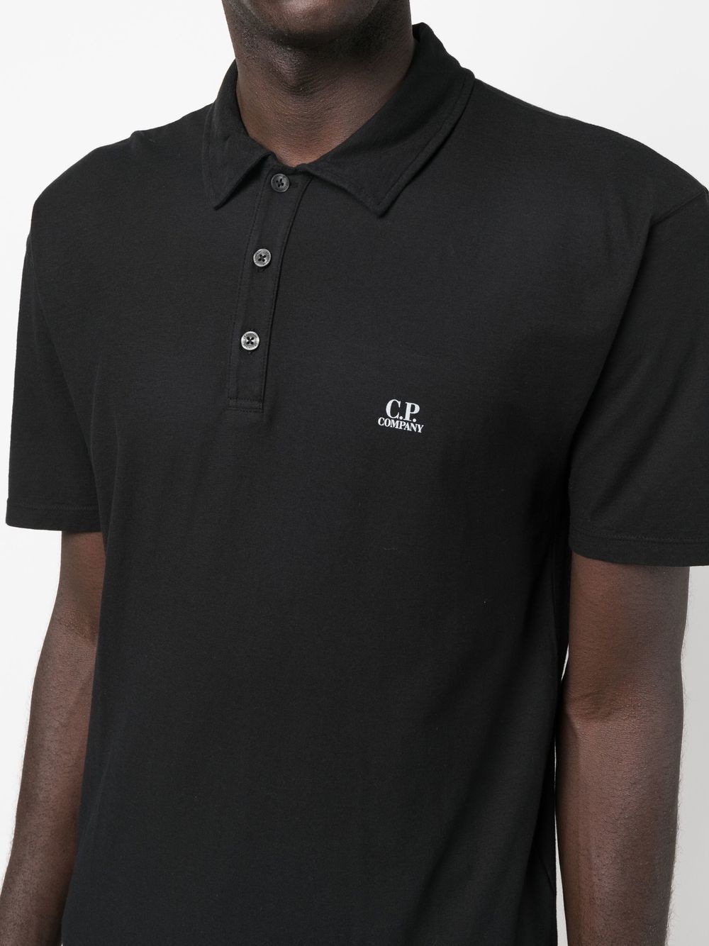 logo-patch polo shirt - 5