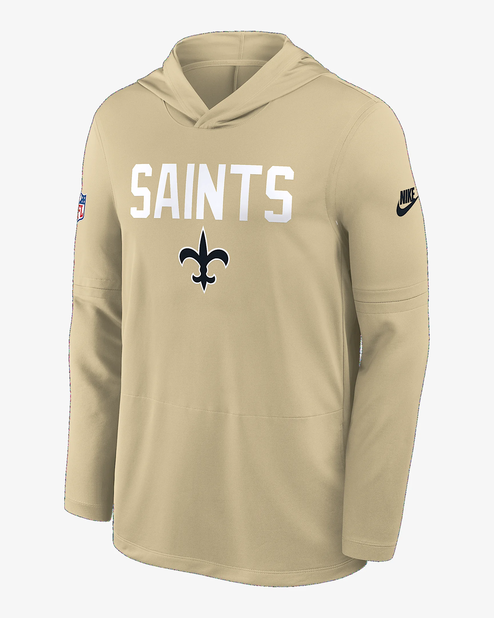 New Orleans Saints Pass Accuracy Men's Nike Dri-FIT NFL Long-Sleeve Hooded Top - 1