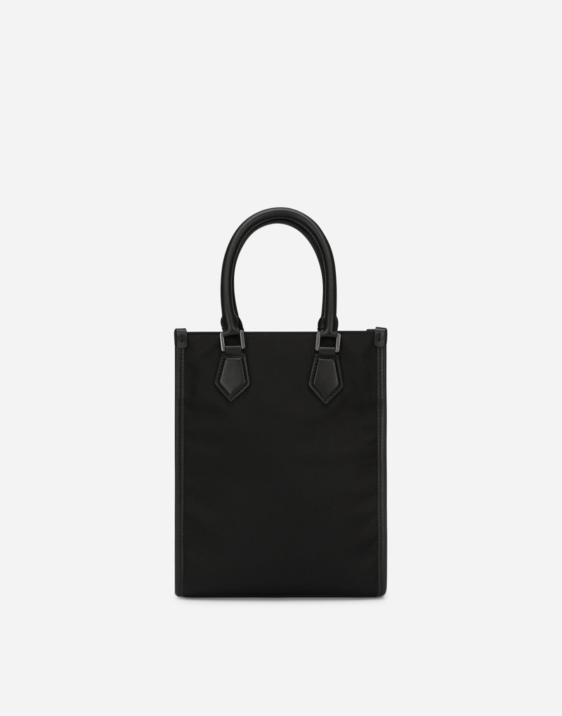 Small nylon bag with rubberized logo 4