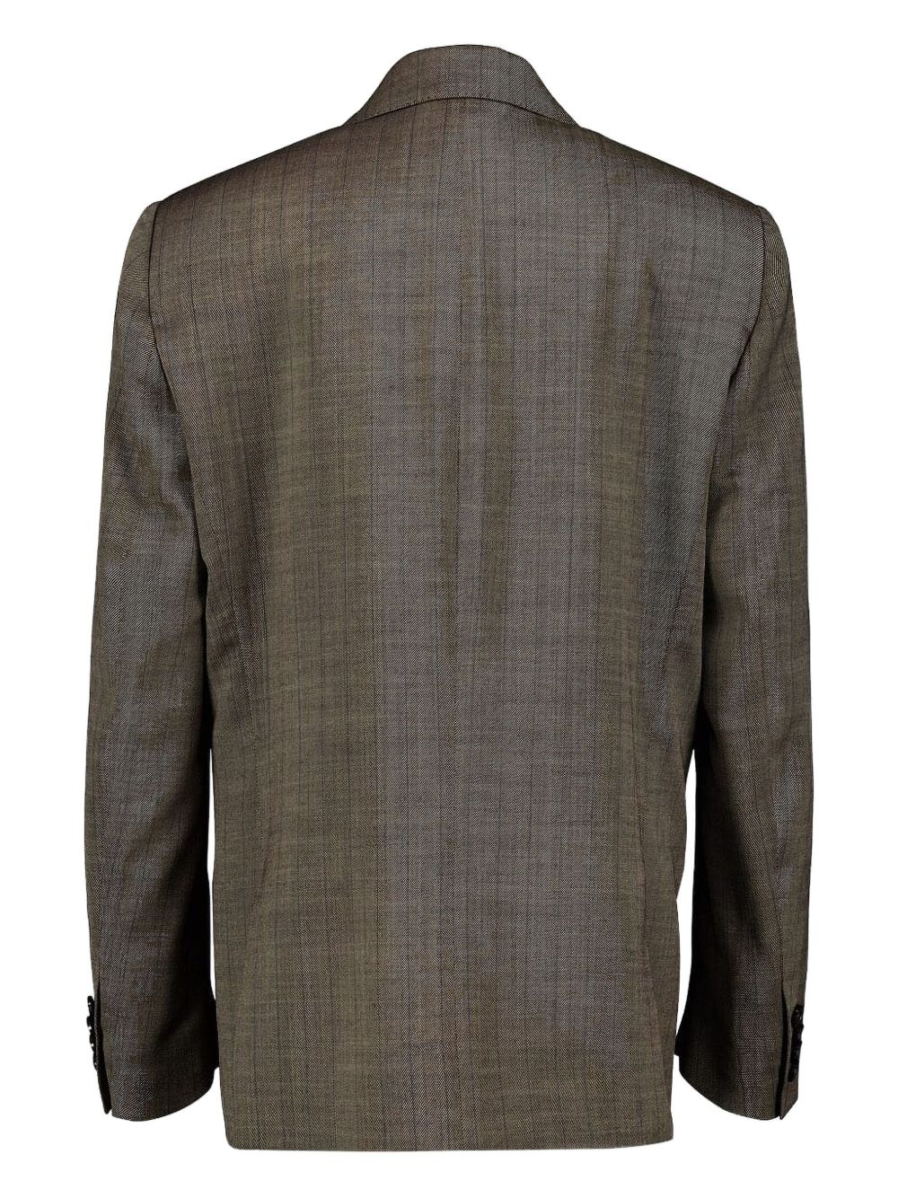 wool single-breasted blazer - 2