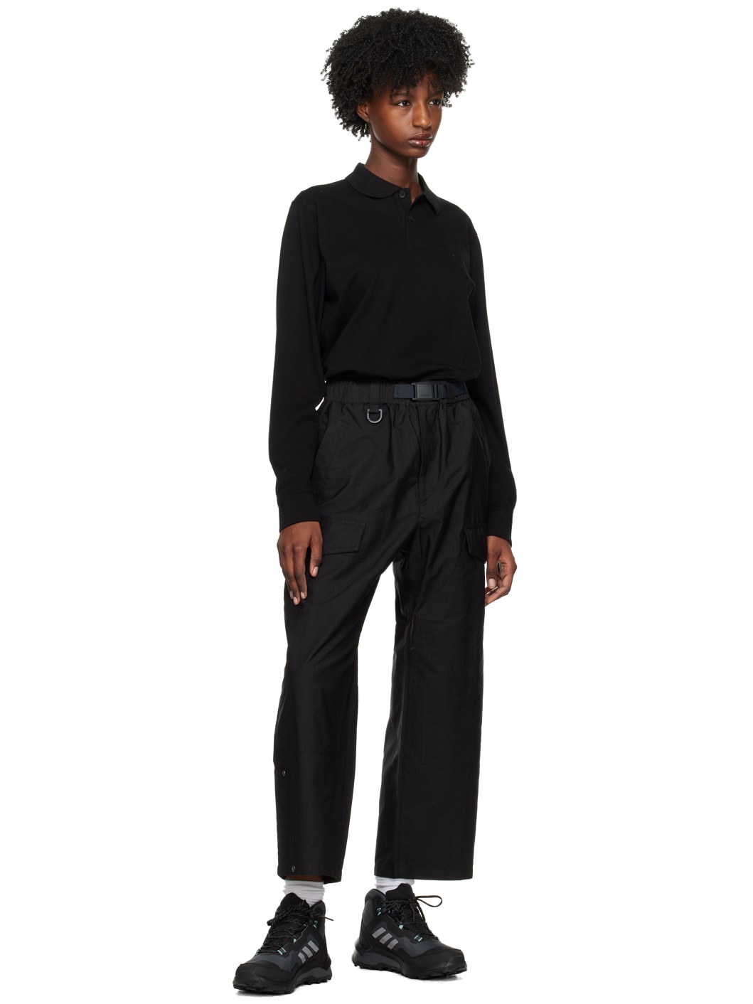 Black Loose Cargo Pants - 4