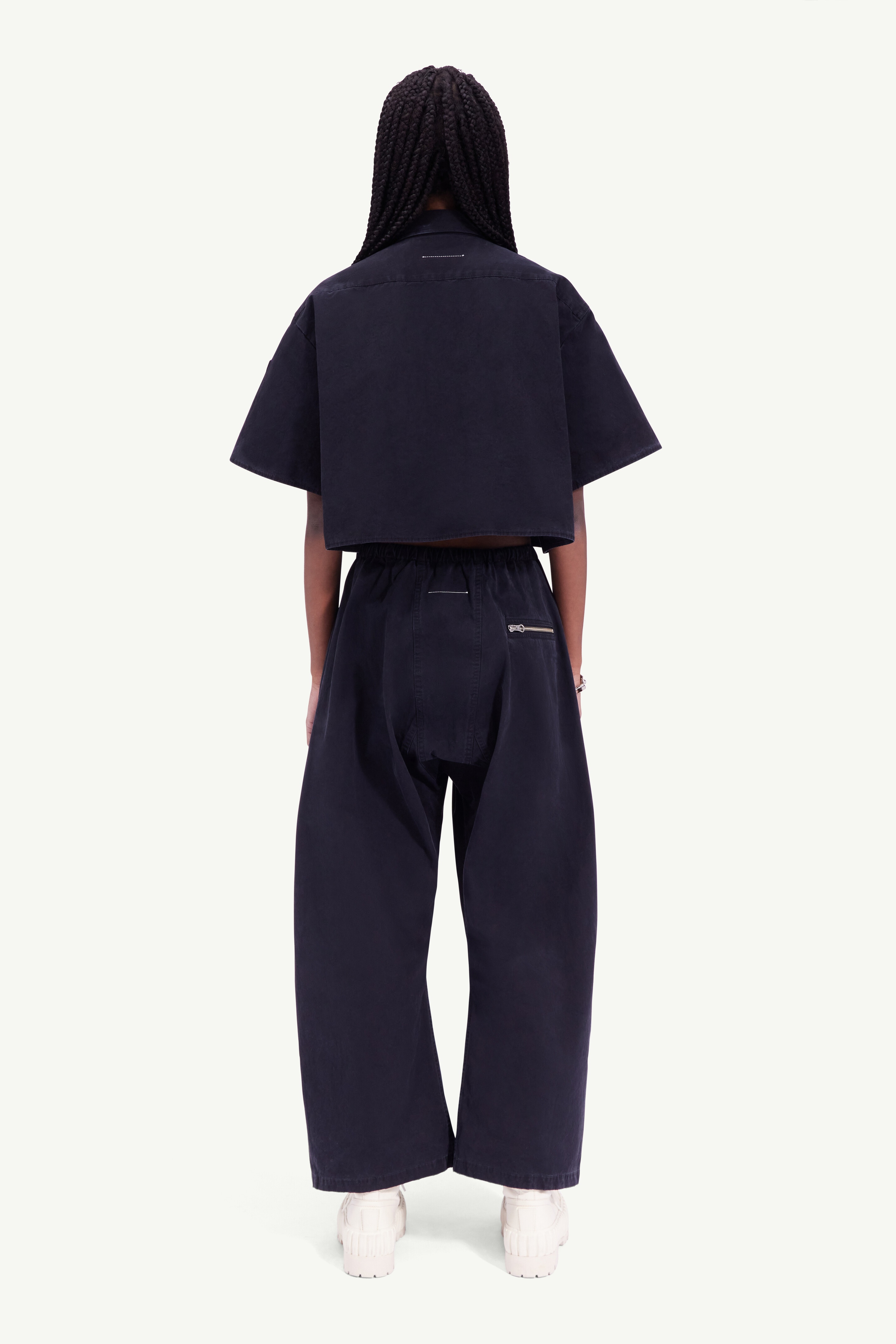 Oversized cotton trousers - 4