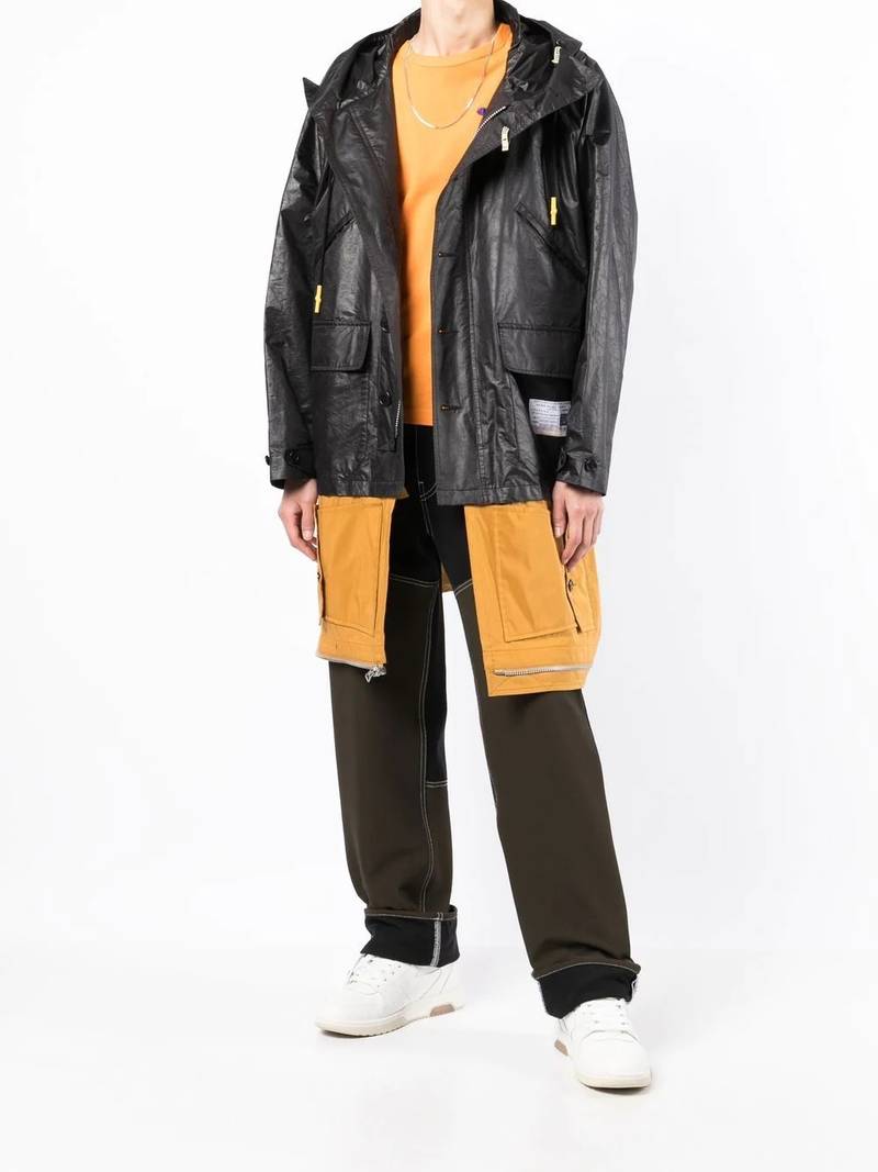 Maison MIHARAYASUHIRO layered hooded coat outlook