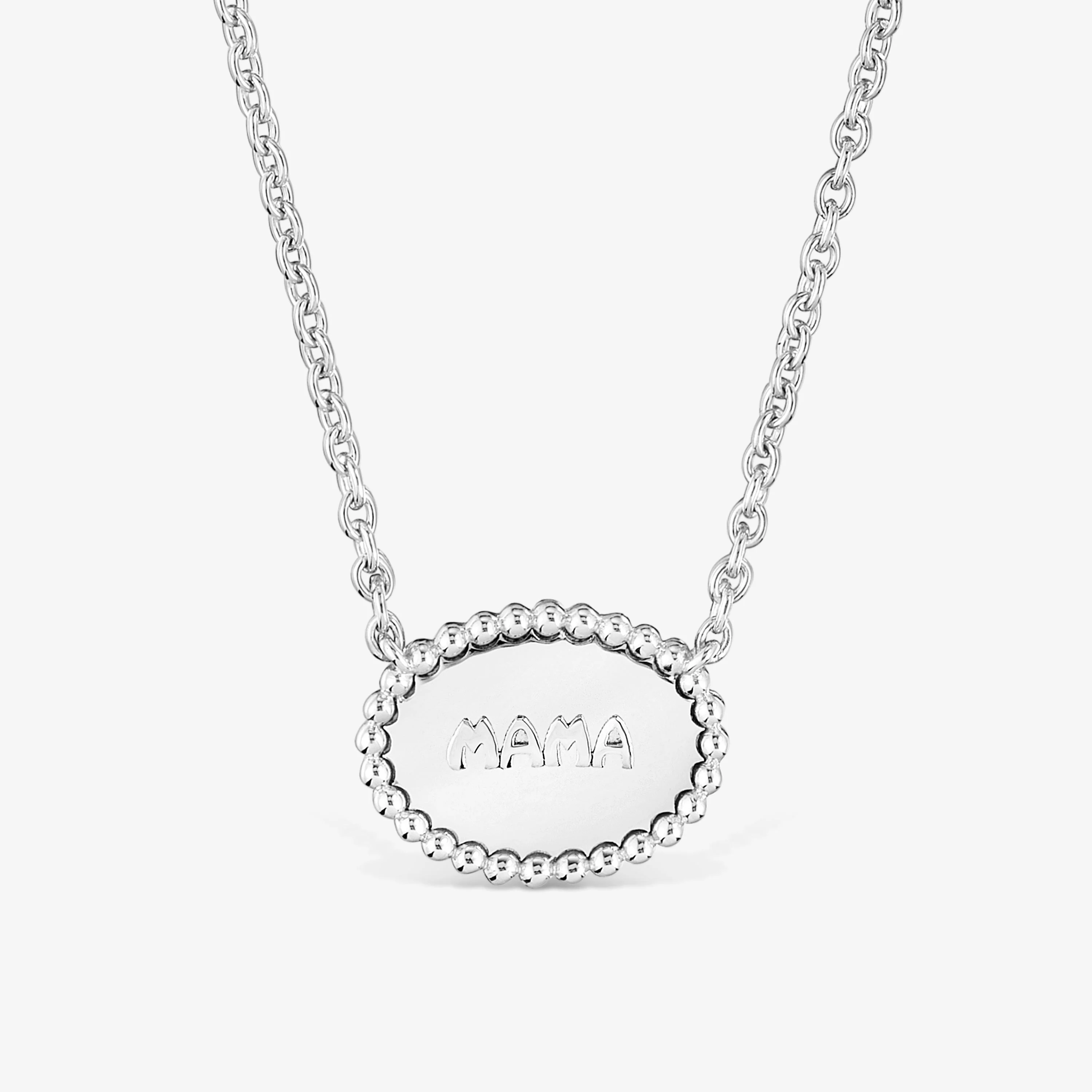 Short silver Necklace with plaque TOUS Mama - 1