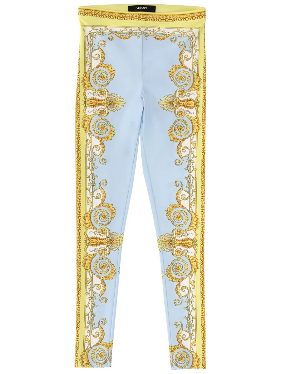 LEGGINGS WITH BAROQUE PRINT - 1
