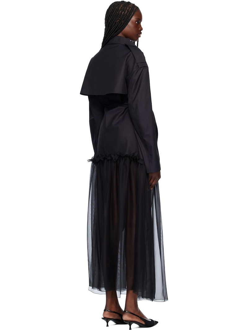 Black Mia Hybrid Trench Coat 3