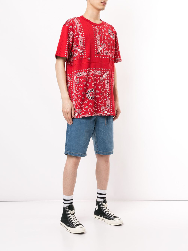 crew neck bandana print T-shirt 3
