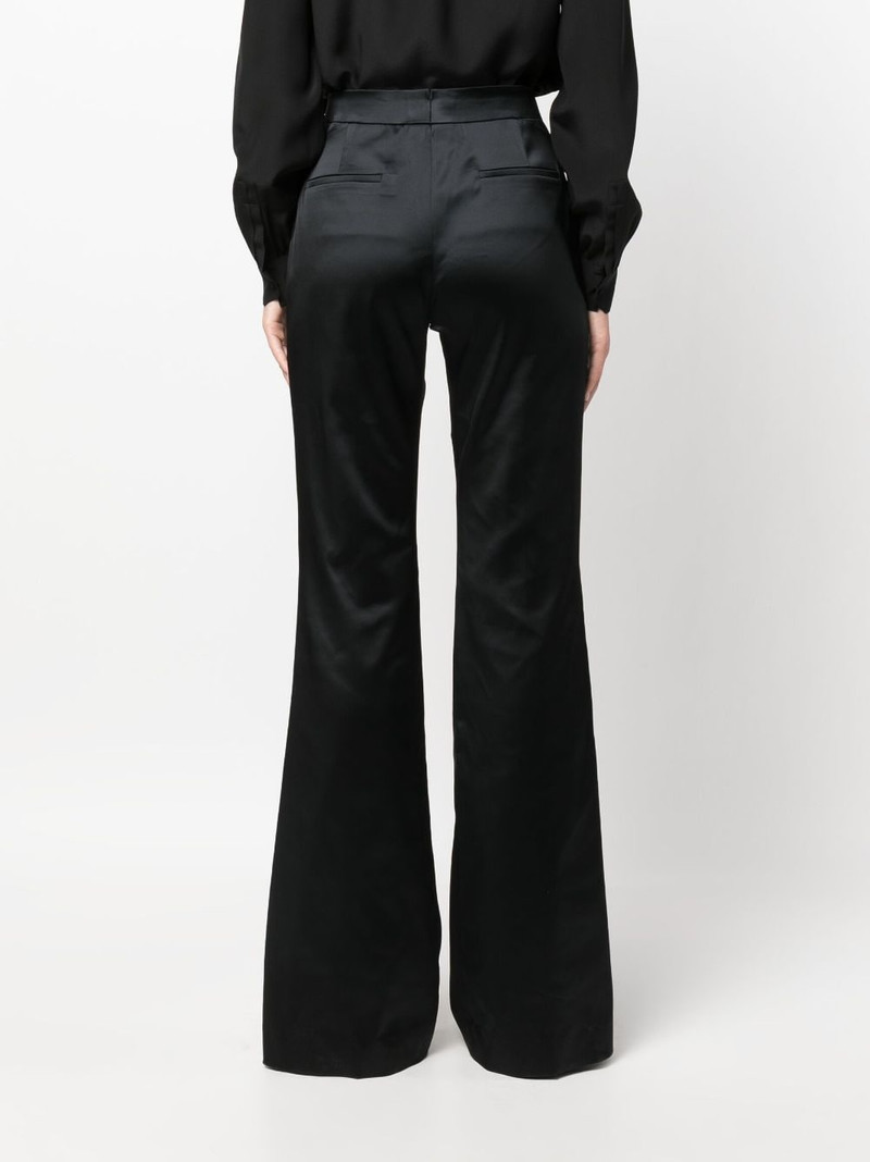 flared satin trousers 4