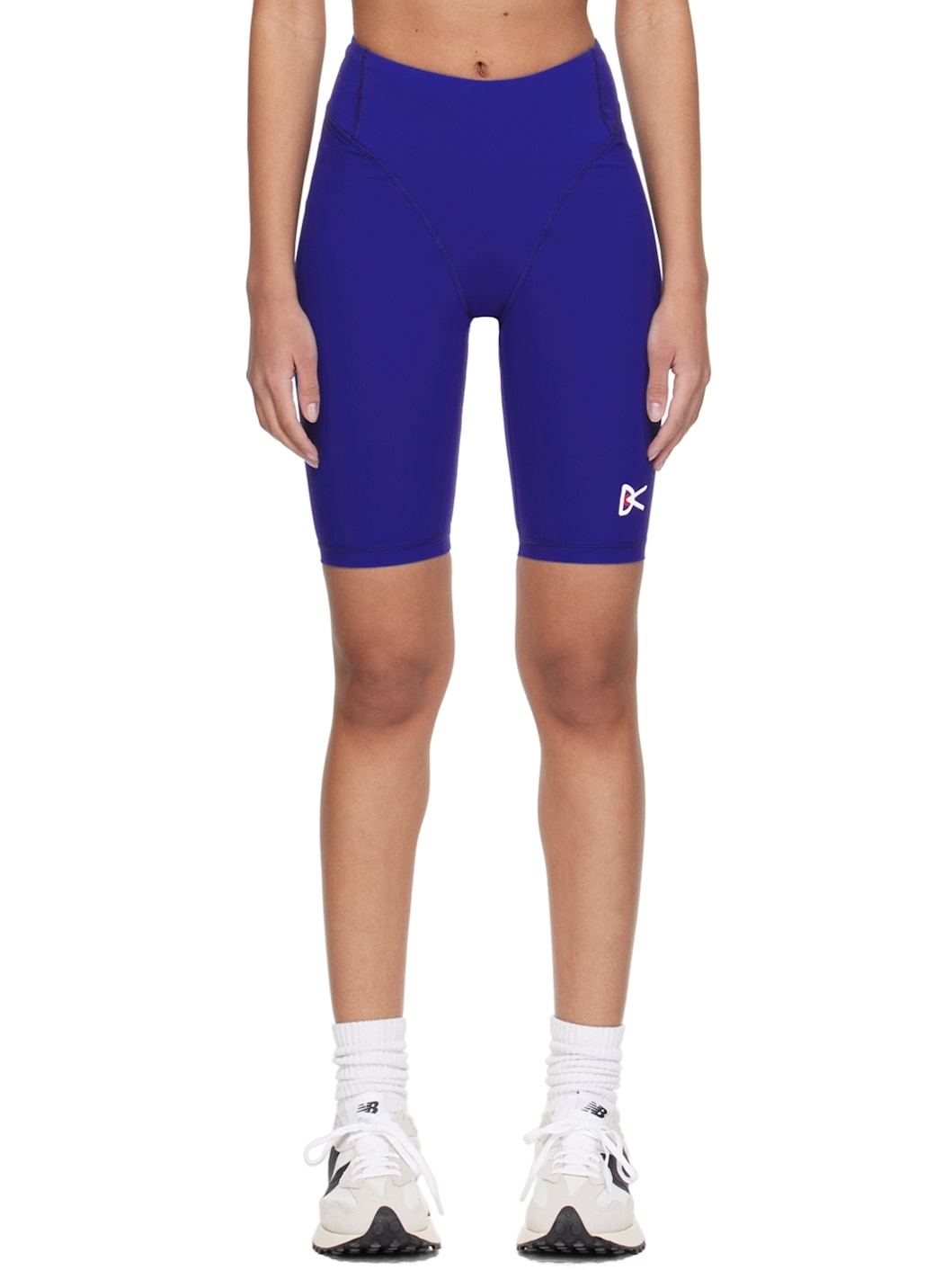 Blue 9in Pocketed Shorts - 1
