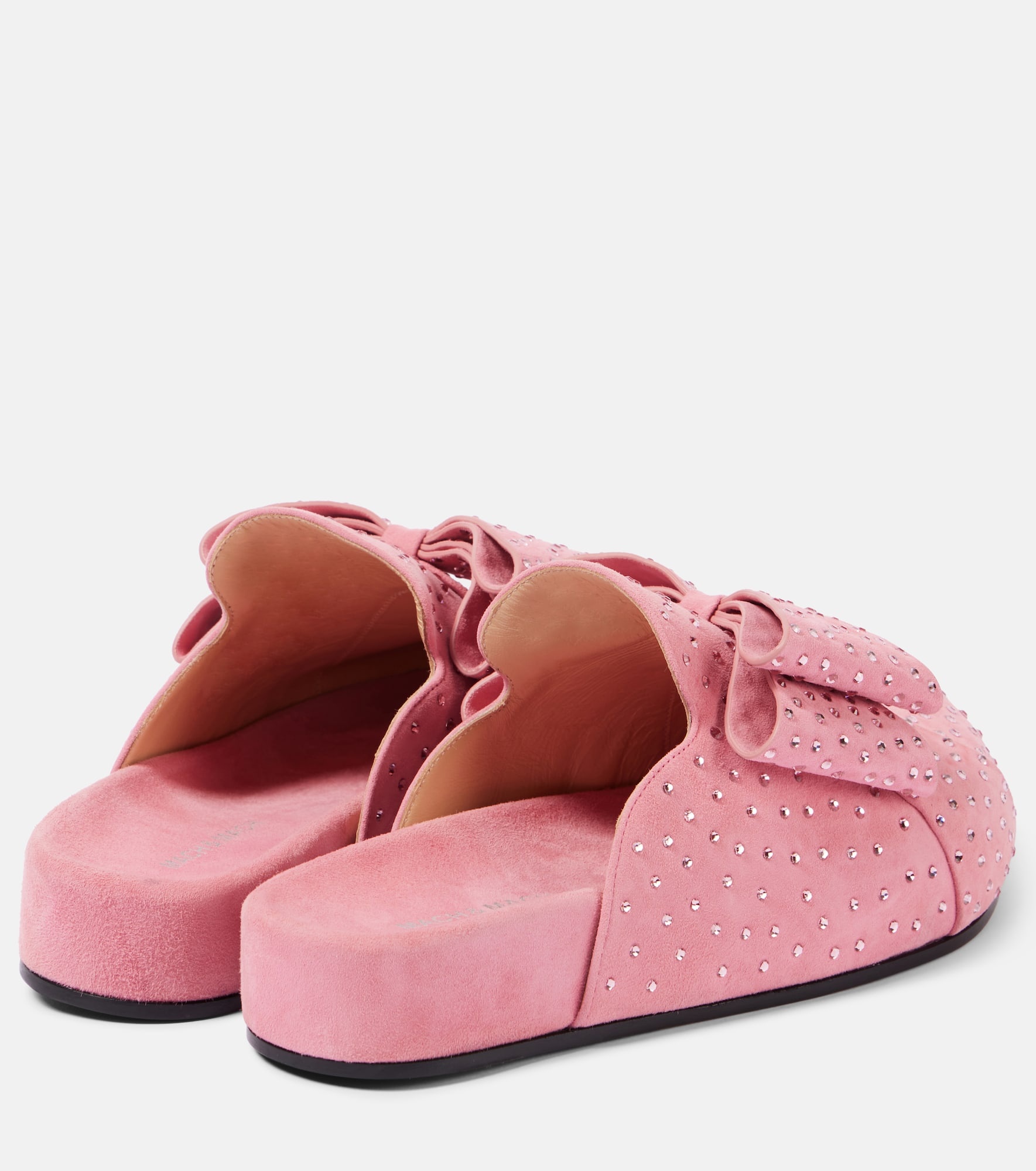 Le Cadeau embellished suede clogs - 2