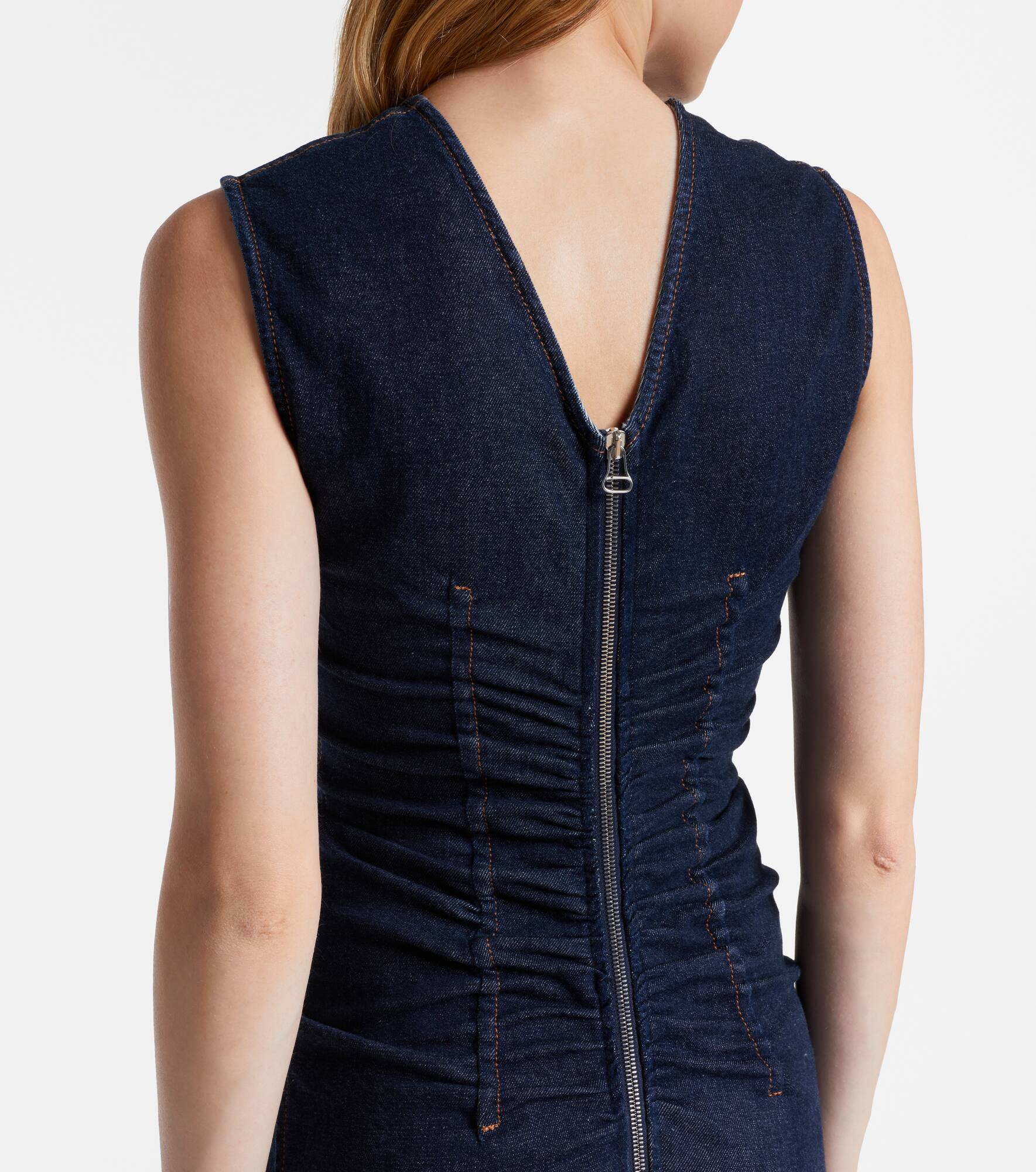 Voto ruched denim midi dress - 5