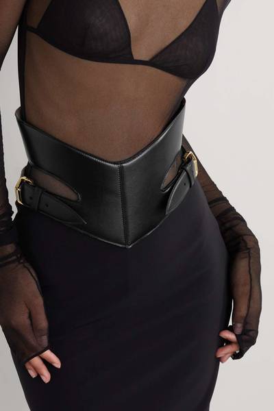 Alaïa Cutout leather waist belt outlook