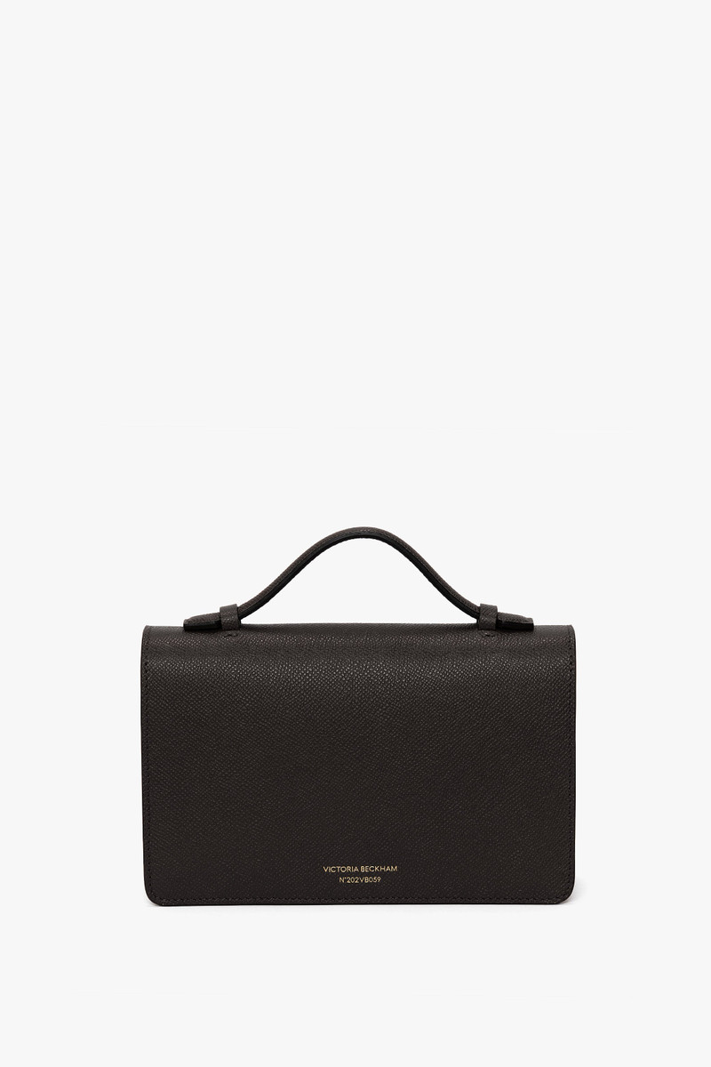 Victoria Beckham Mini Dorian Bag In Black Grained Leather outlook