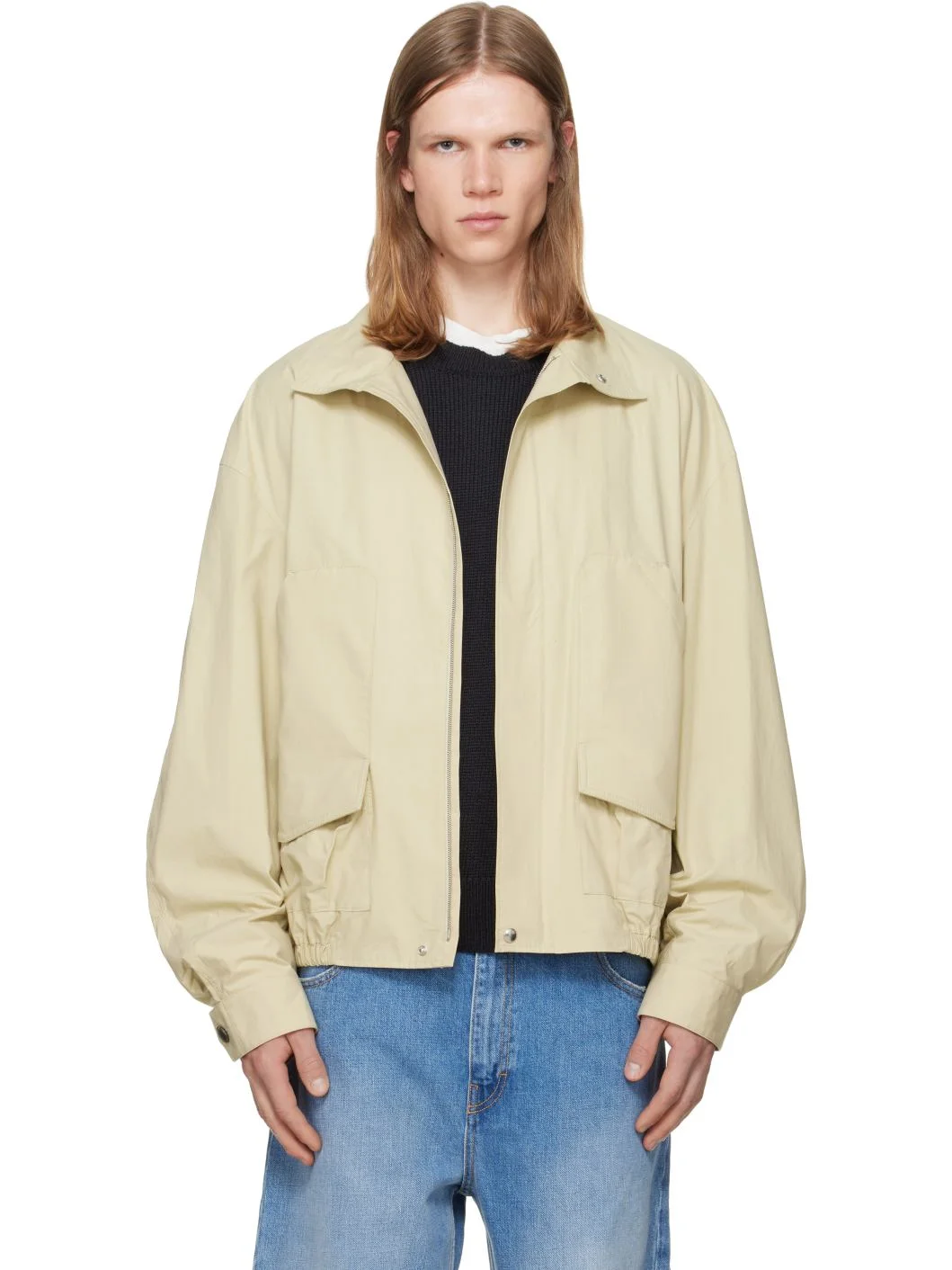 Beige Donald Bomber Jacket - 1