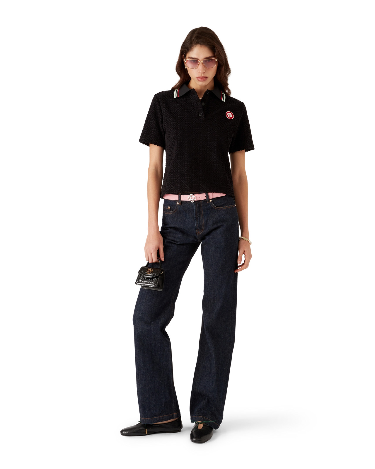 Monogram Jacquard Towelling Polo Shirt - 2