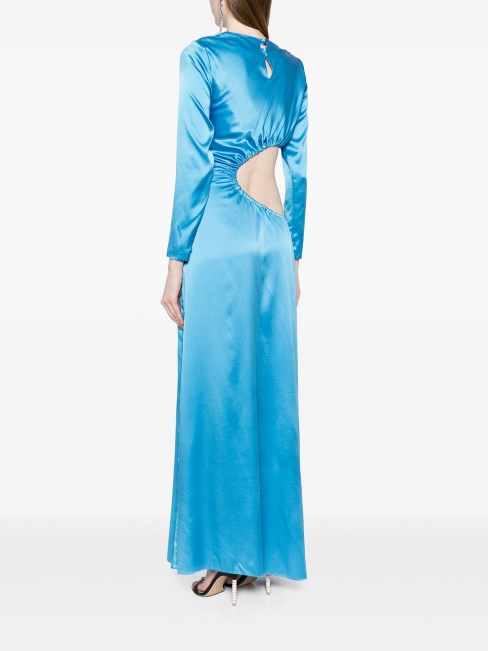 Striking silk maxi dress - 4