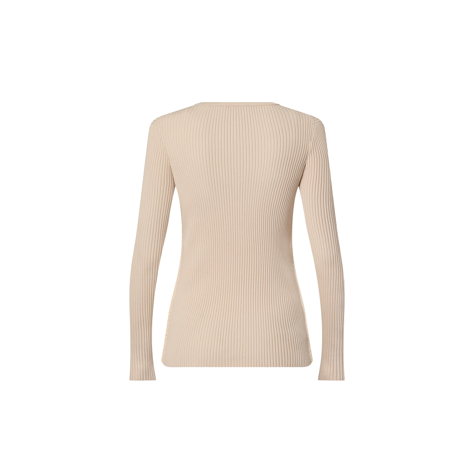 Ribbed Knit Pullover - 3