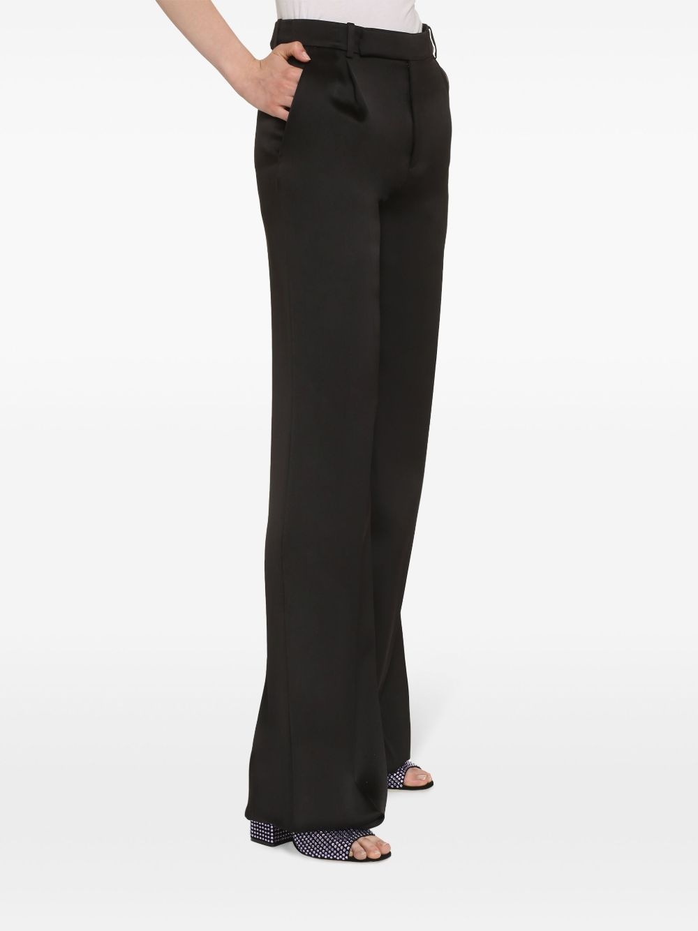 pleat-detailing straight-let trousers - 2