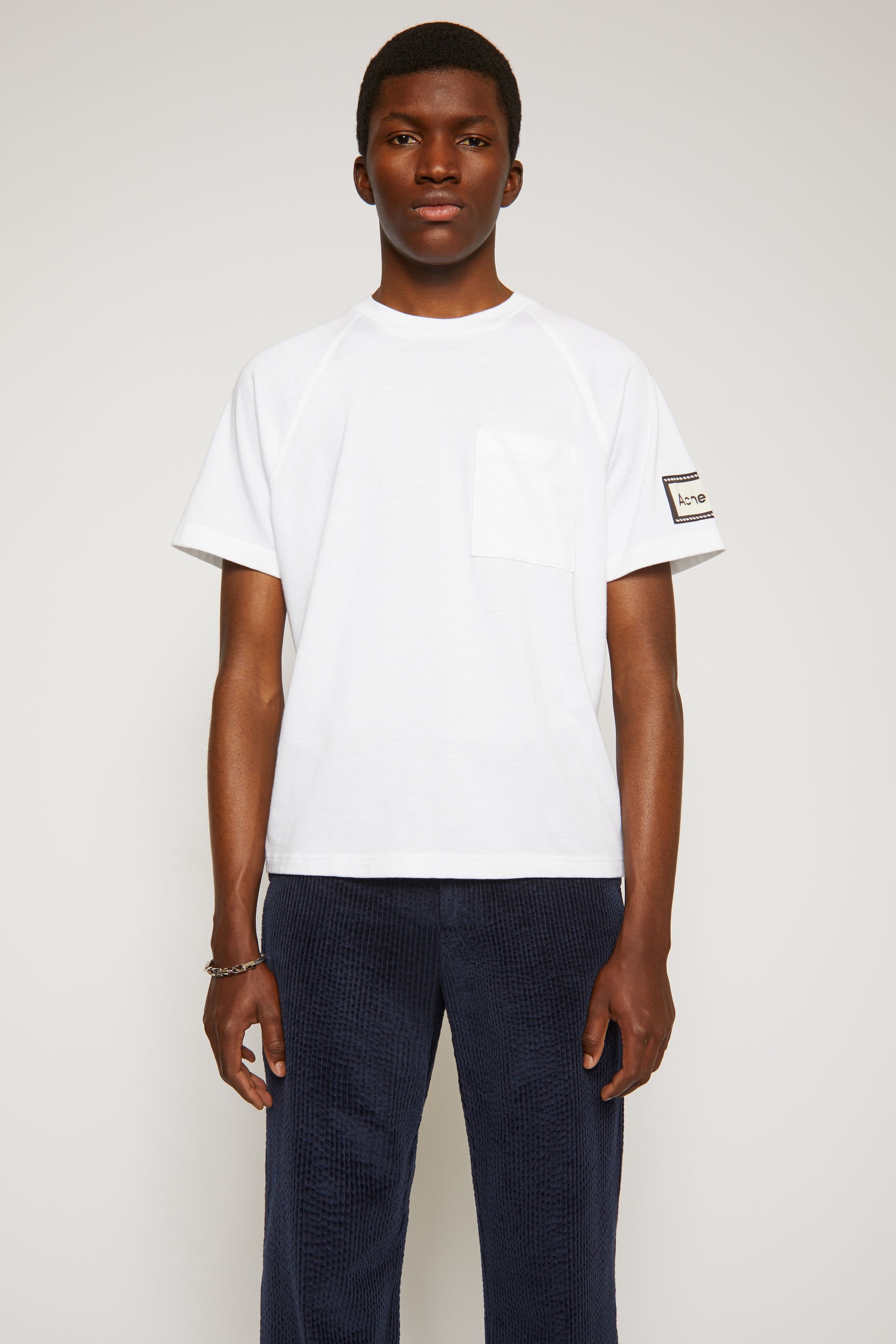 Reverse label t-shirt optic white - 2