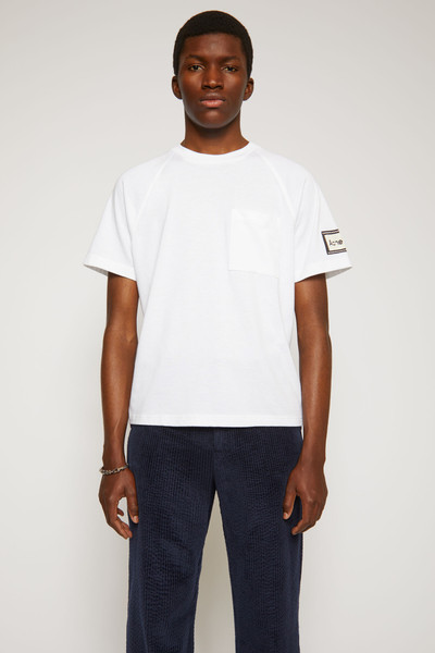 Acne Studios Reverse label t-shirt optic white outlook