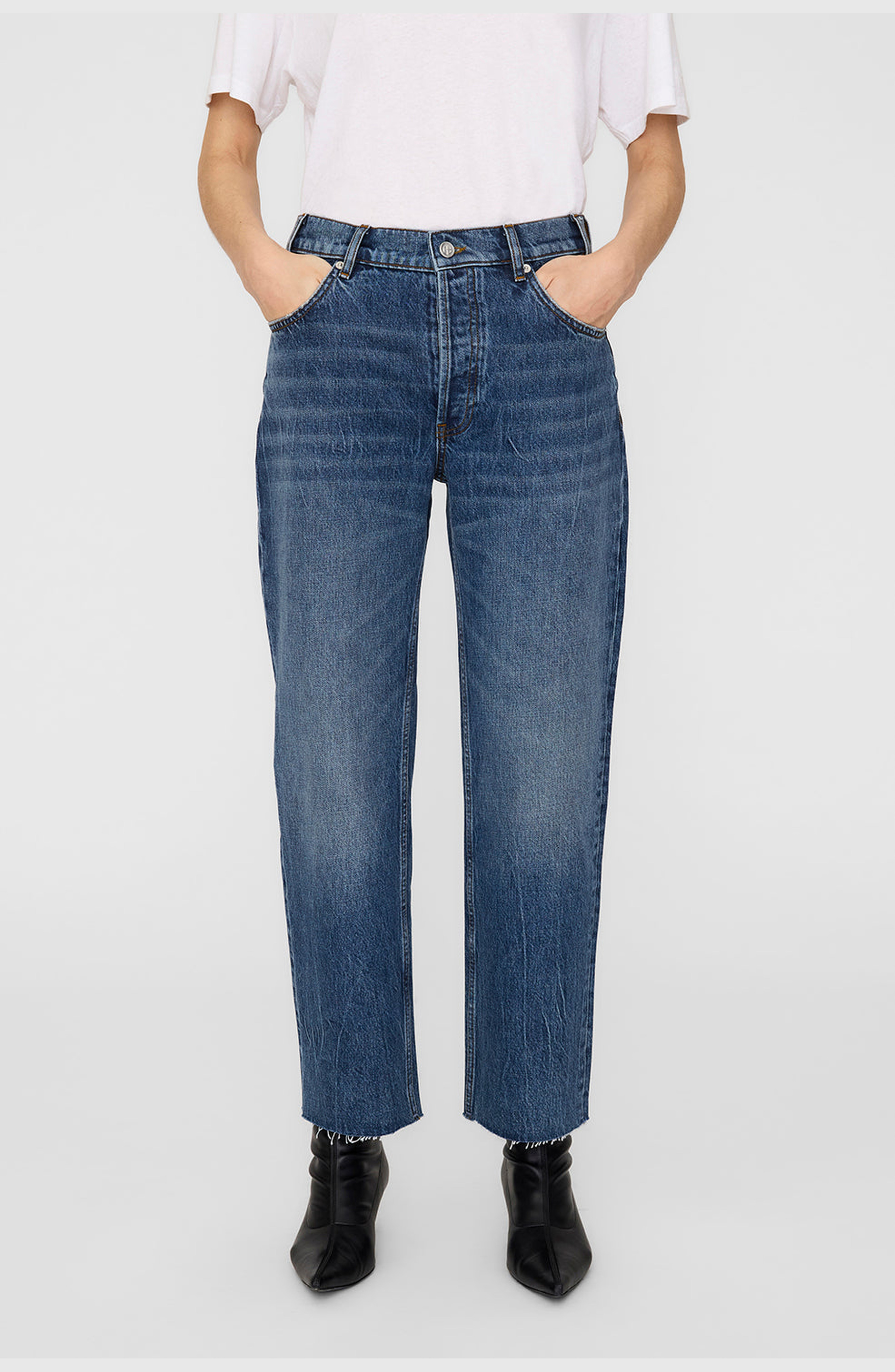 ANINE BING Gavin Jean in Ultramarine Indigo at Nordstrom - 7