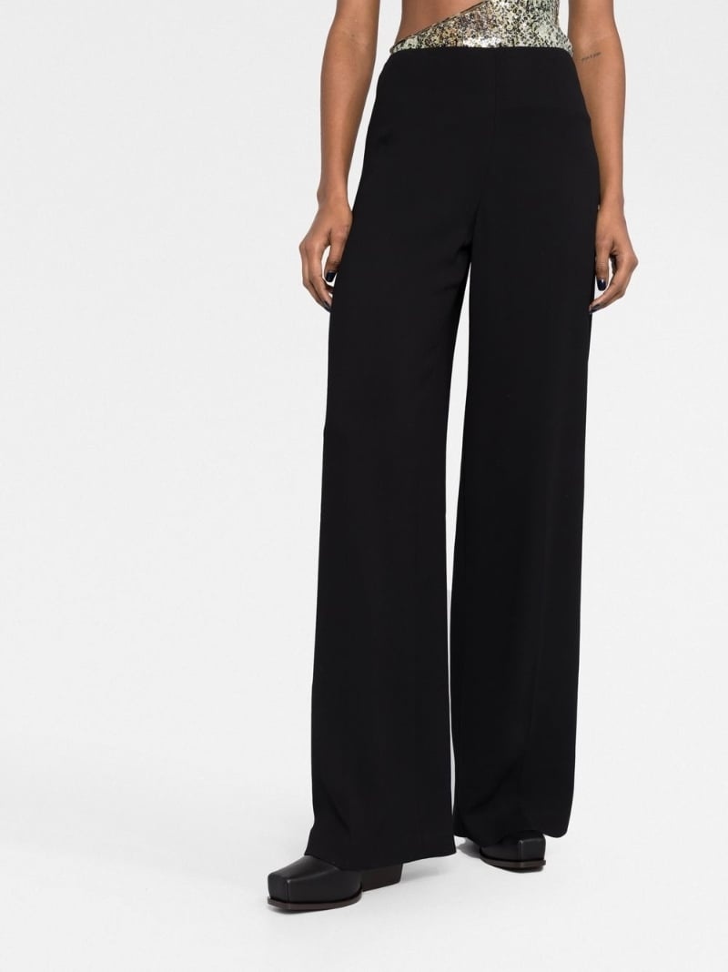 straight-leg wool trousers - 9