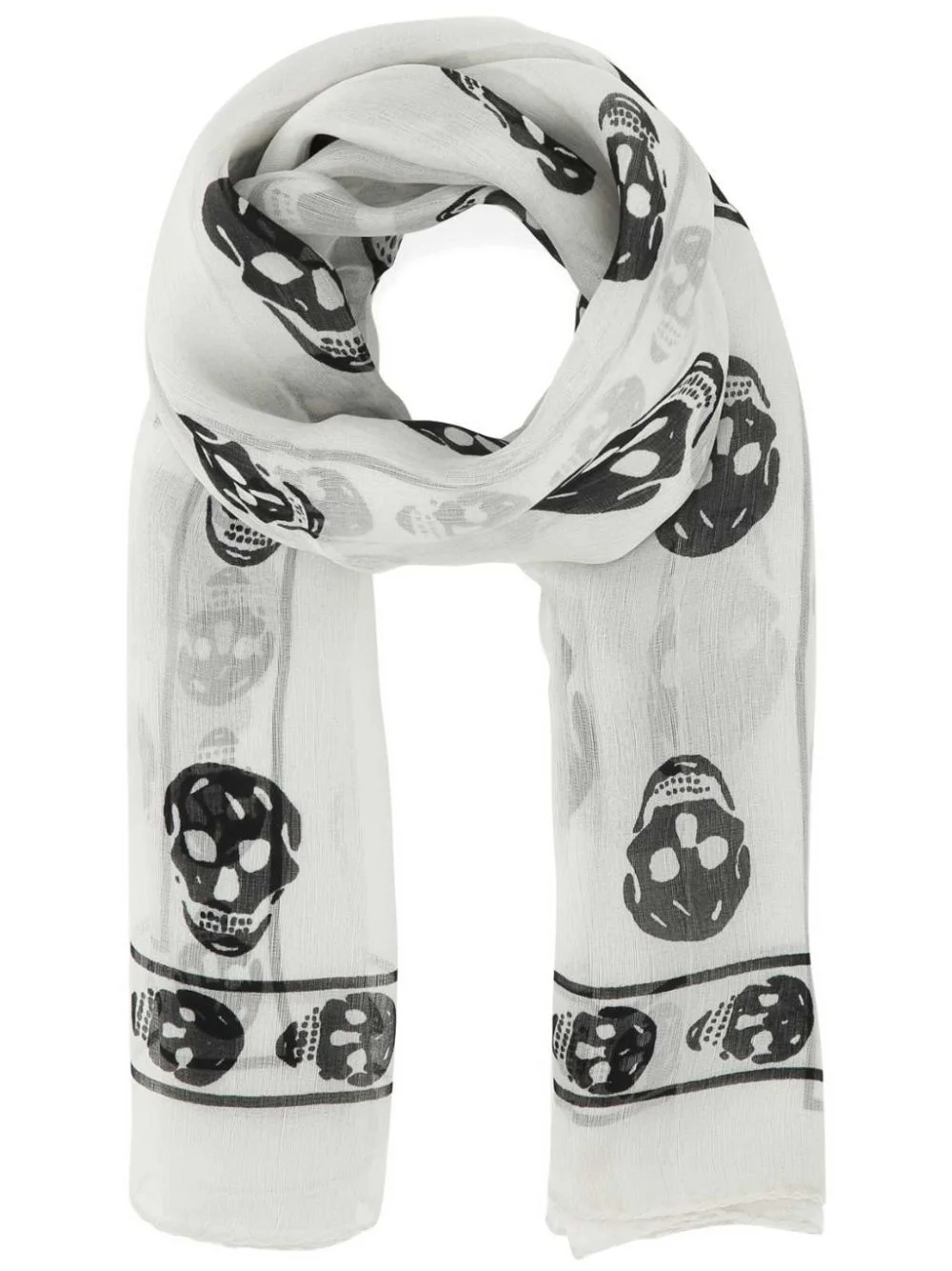 skull print scarf - 1