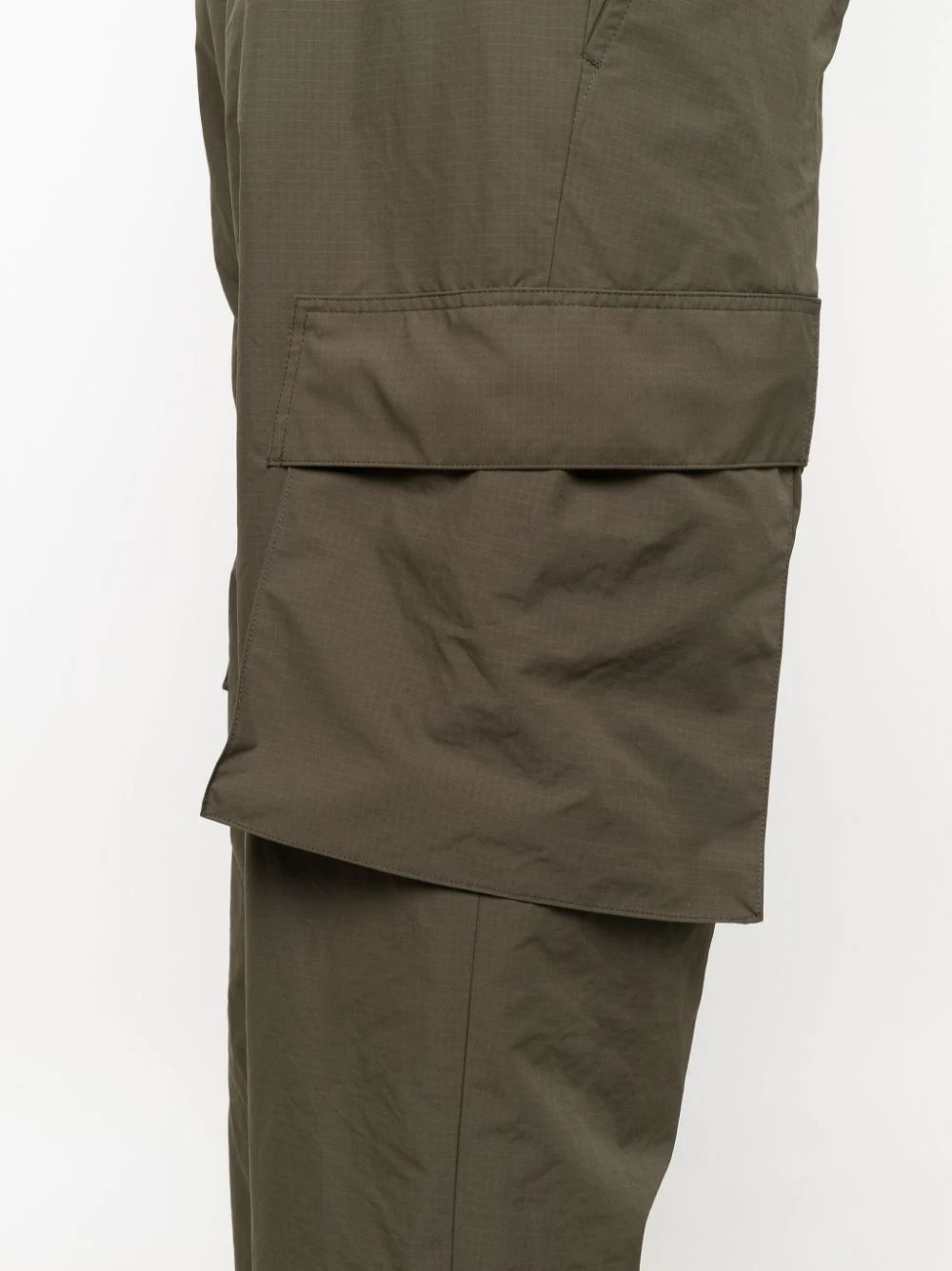 drawstring-waist cargo trousers - 5