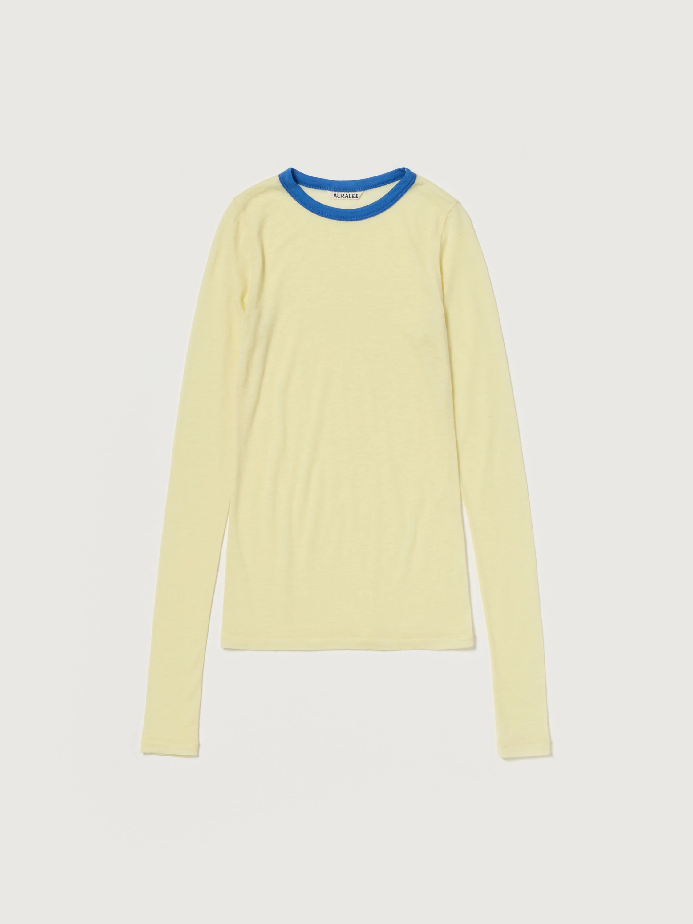 FLUFFY CASHMERE NYLON JERSEY RINGER L/S TEE - 1