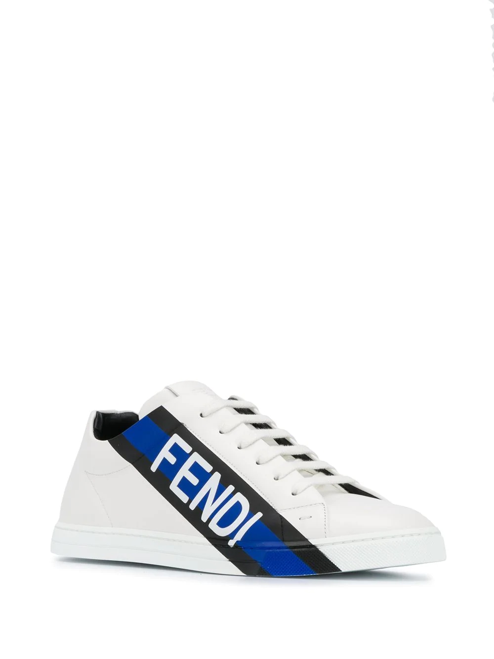 low-top logo print sneakers - 2