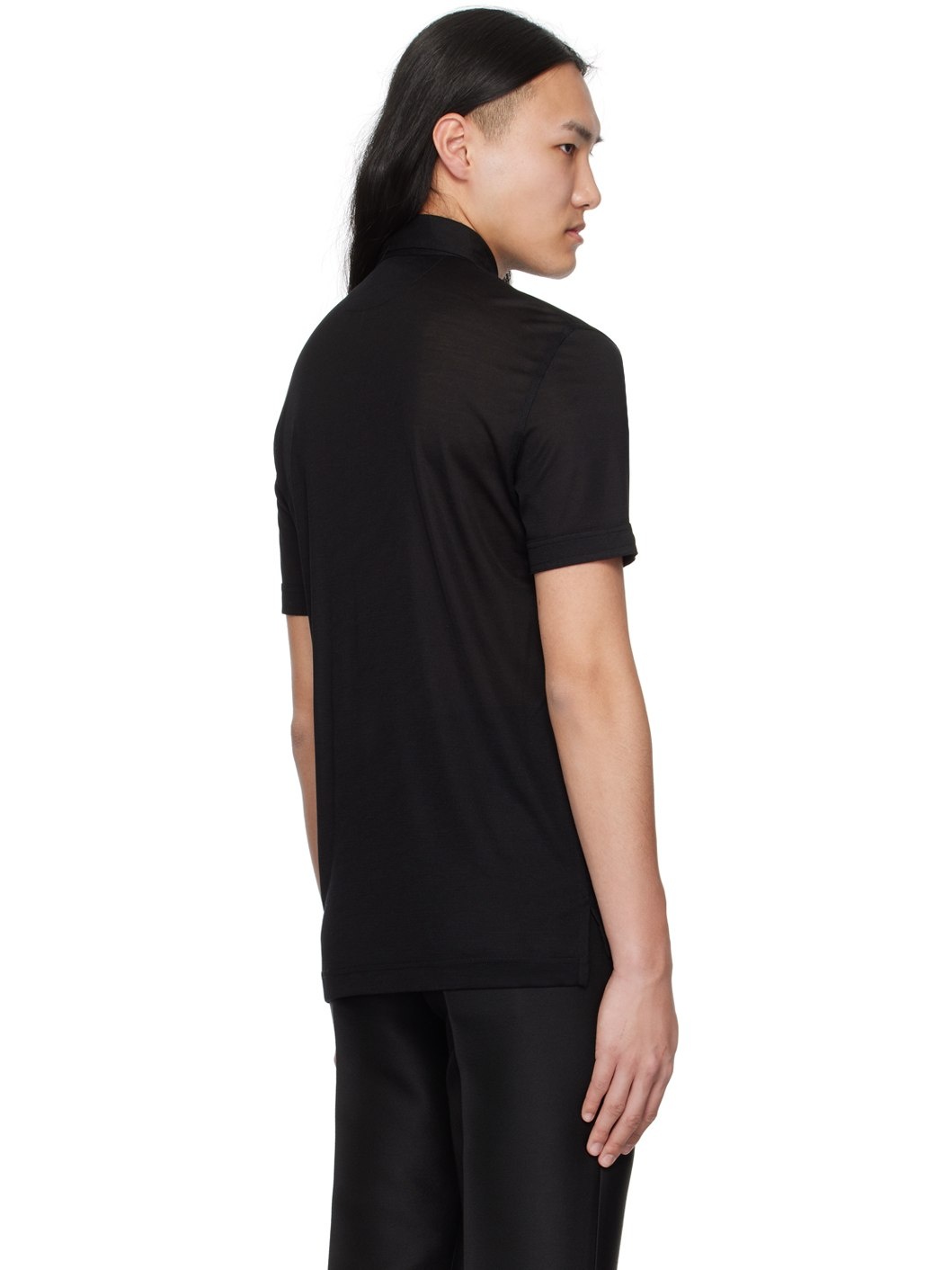 Black Sheer Polo - 3