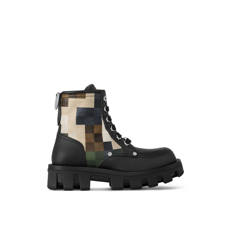 LV Checker Combat Boot 1