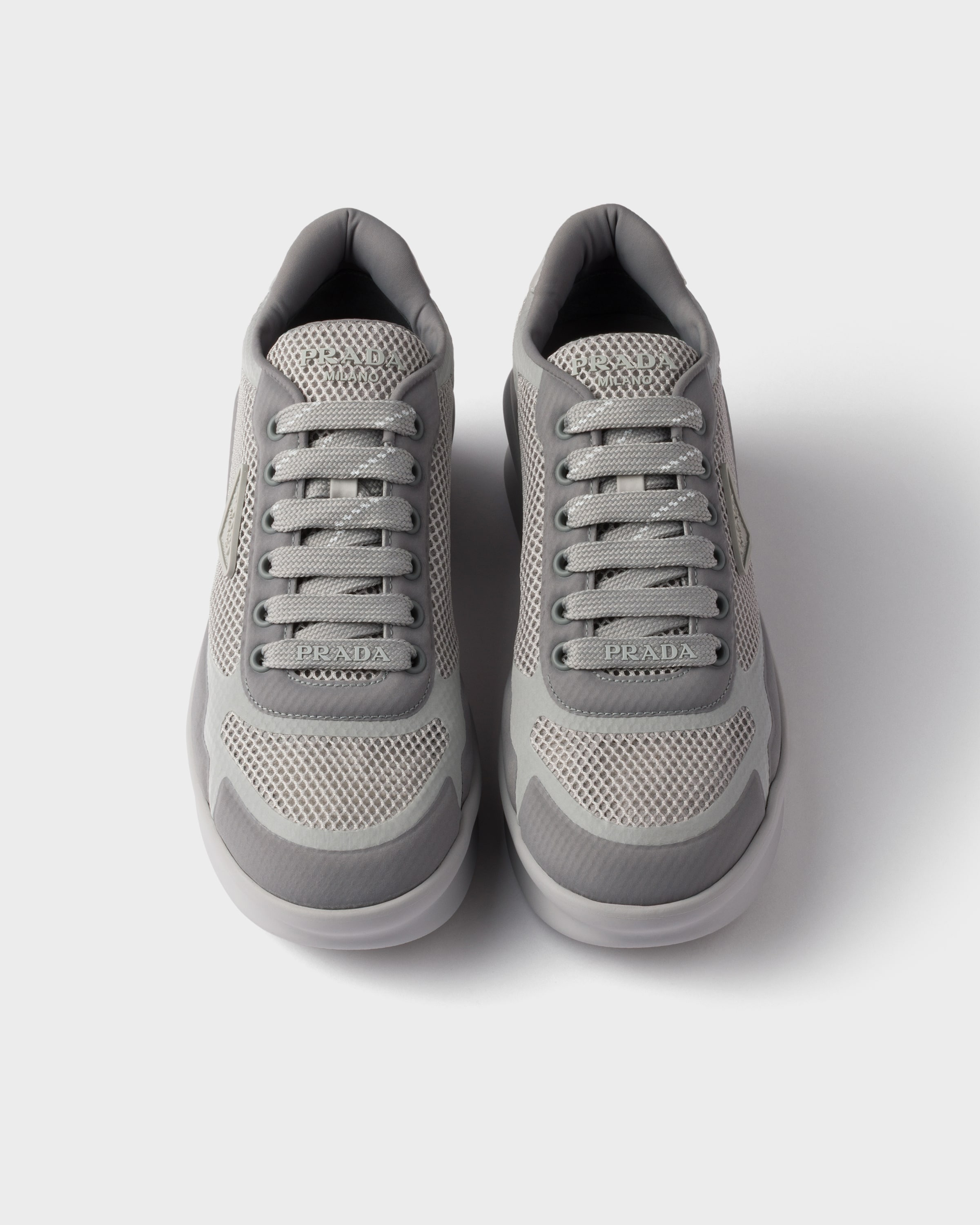 Re-Nylon and mesh fabric sneakers - 3