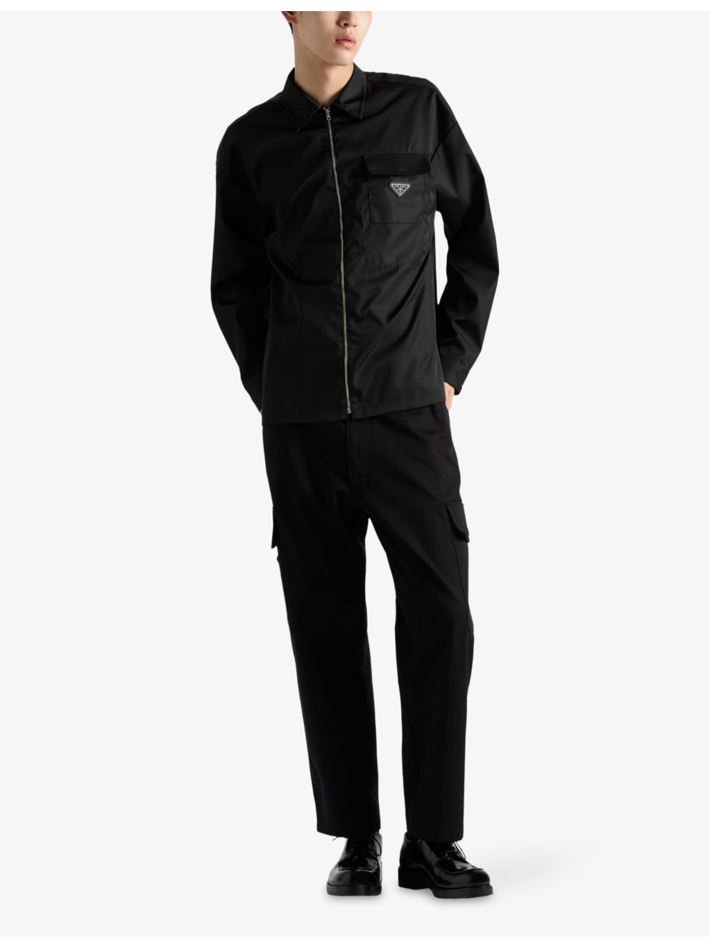 Re Nylon Zip-Up Woven Shirt - 2